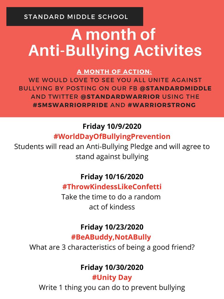 Bully Prevention Month