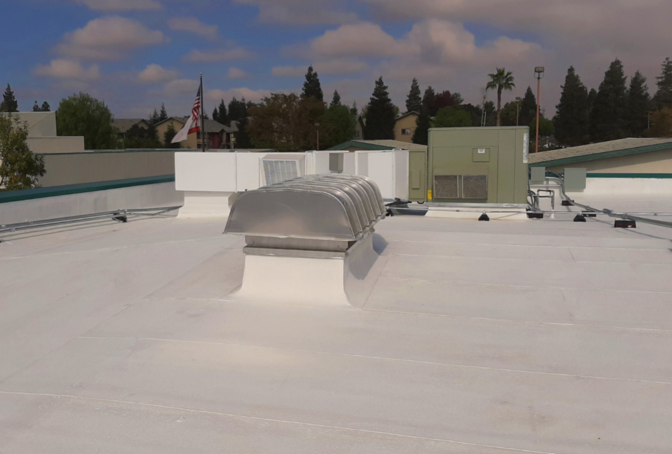 Roof of Wingland cafeteria 